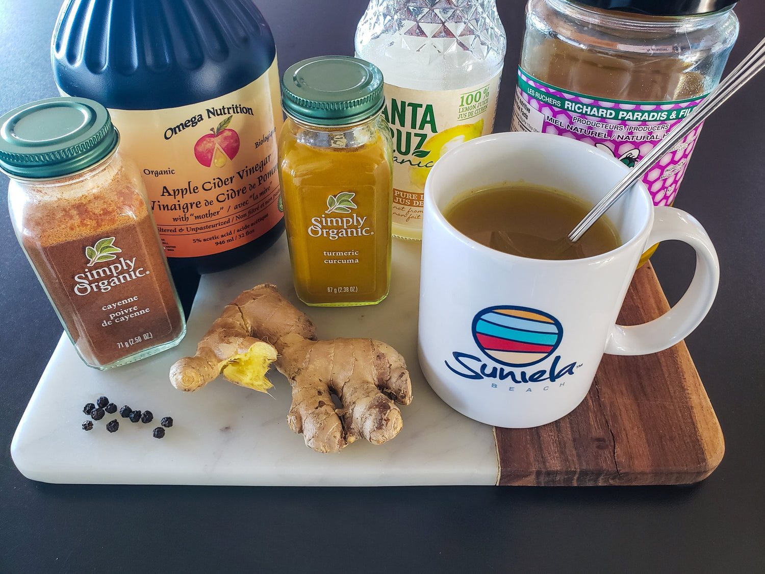 Ginger Honey Turmeric Immunity Tea for strong immune system and relief from cold and flu symptoms