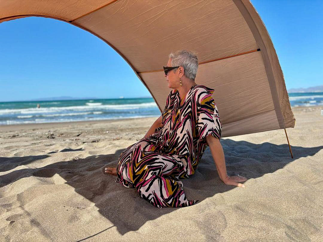 Cabana de plage en coton, facile à transporter