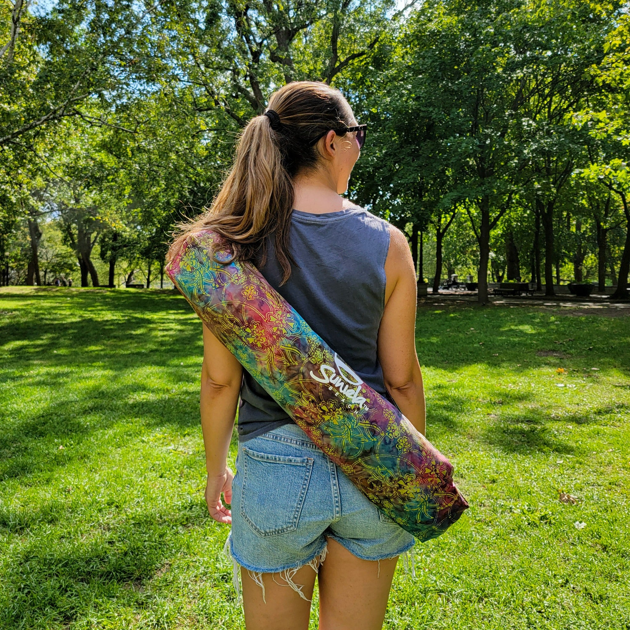 Hand-Dyed Batik Yoga Mat Bag – Suniela Beach