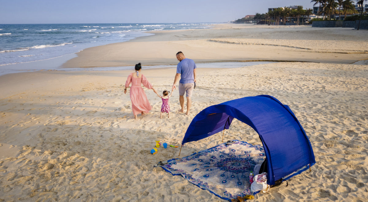 beach family tent