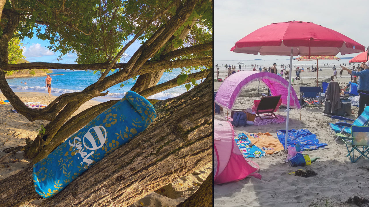 The Battle of the Beach Accessories: Suniela Cabanas vs Traditional Umbrellas