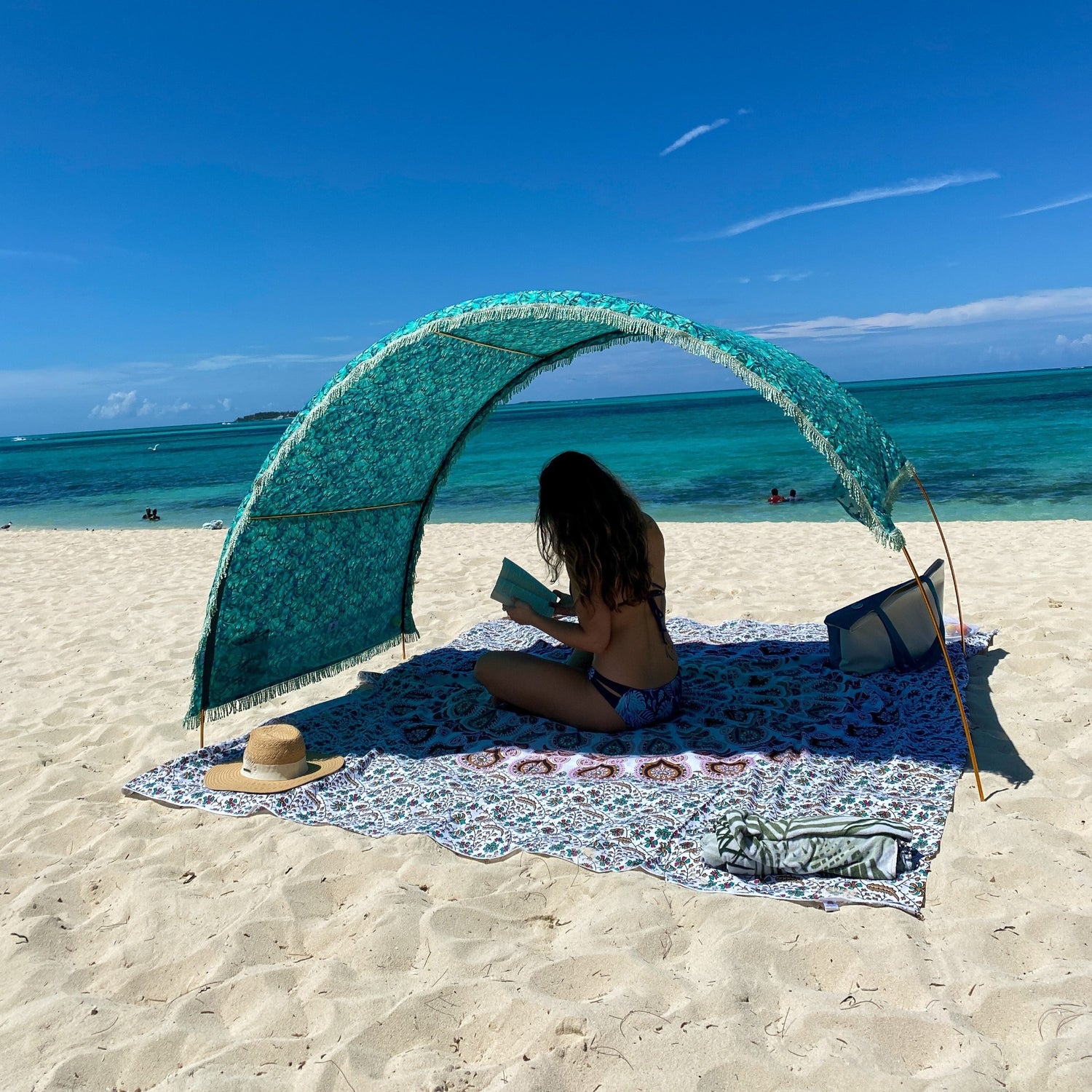 Arched boho beach shade canopy by Suniela_printTortoiseShell