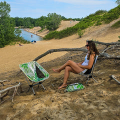 Strong and durable portable moon chairs for travel