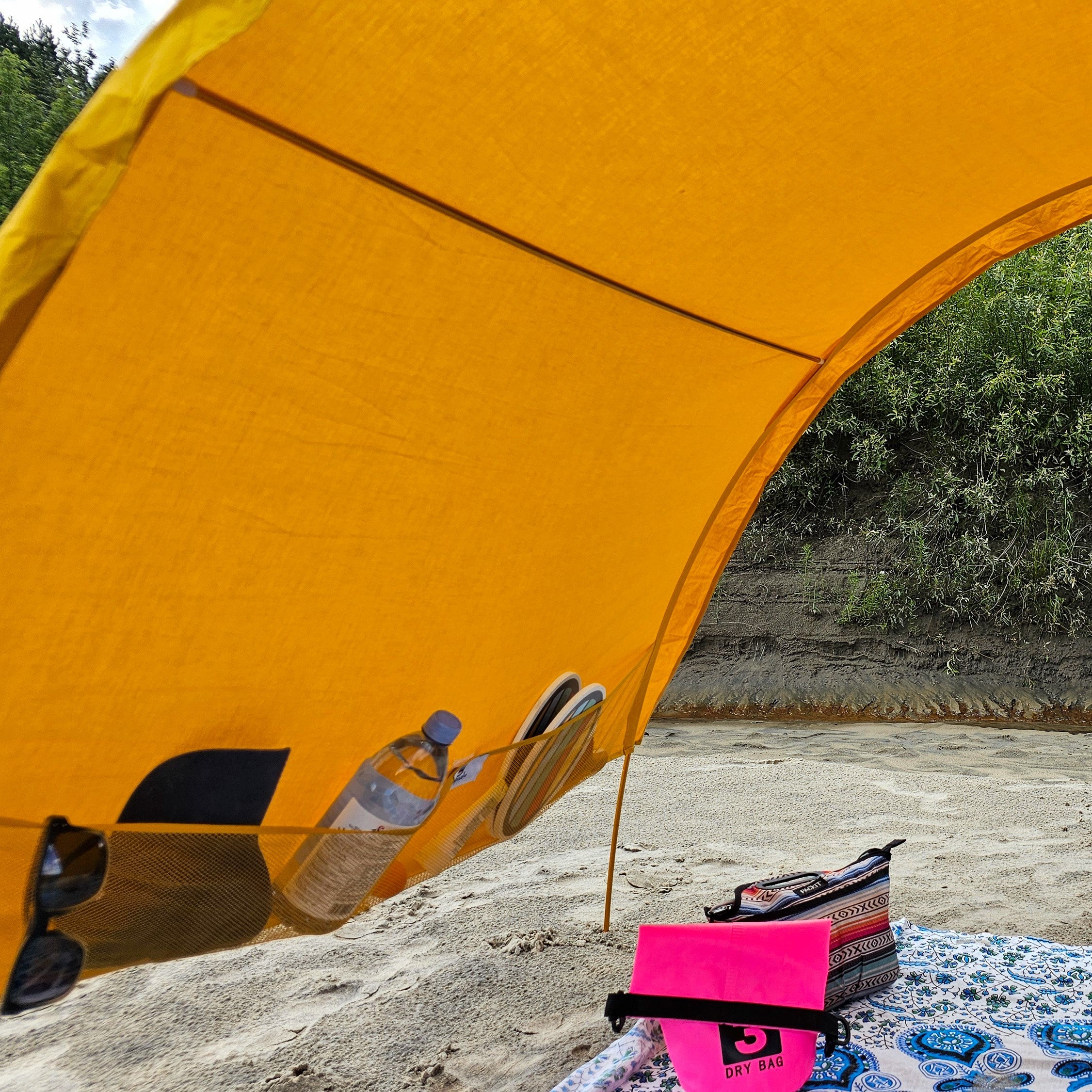 Beach tent with sand pockets best sale