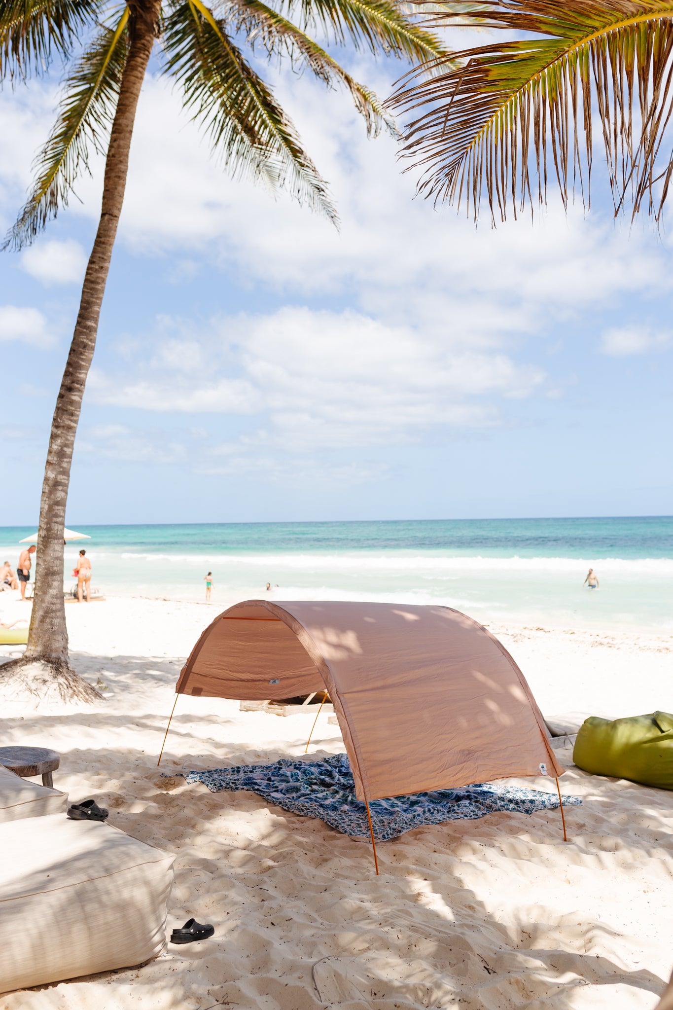 Cabana de plage en coton, facile à transporter
