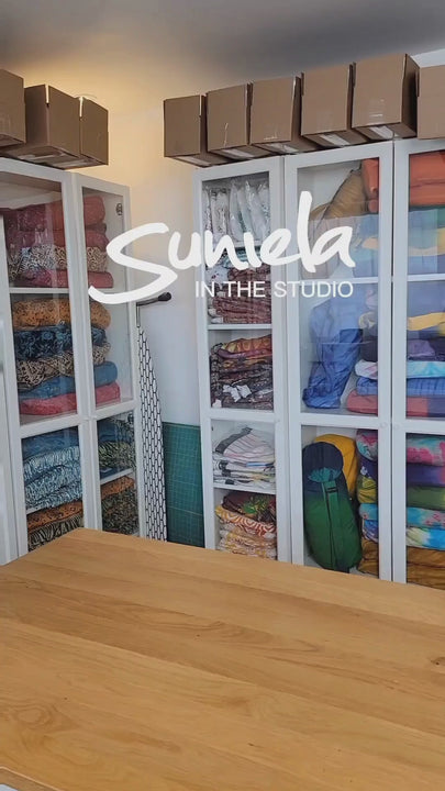 Behind the scenes packing orders at Suniela Beach in Montreal