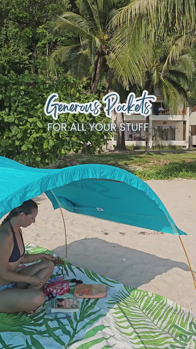 large pockets for all your stuff on Suniela Beach shade cabana