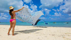 Suniela Beach hand dyed giant beach mats