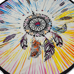 cotton beach mat with dreamcatcher design