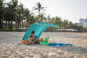 arched beach shade for babies and kids by Suniela Beach