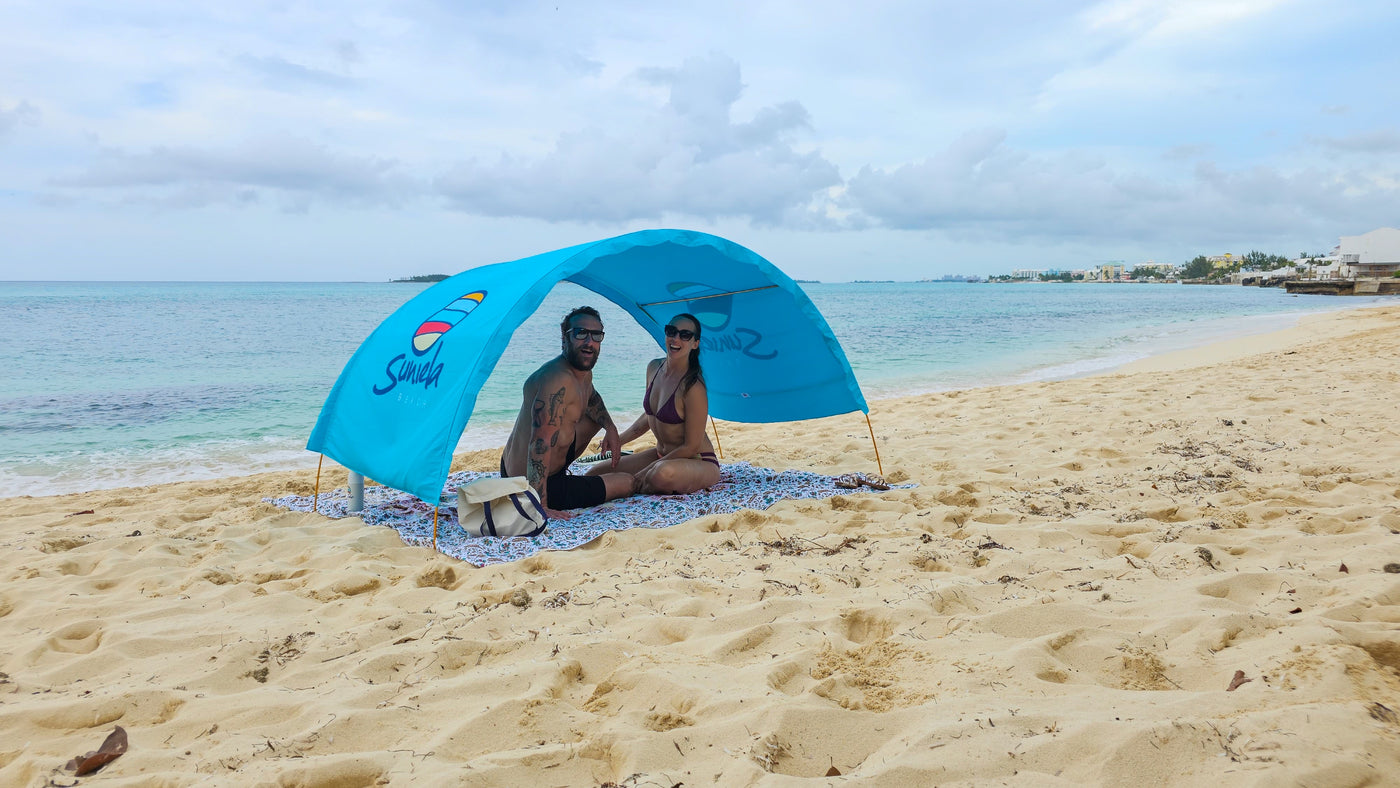 Easy portable shade tent by Suniela beach