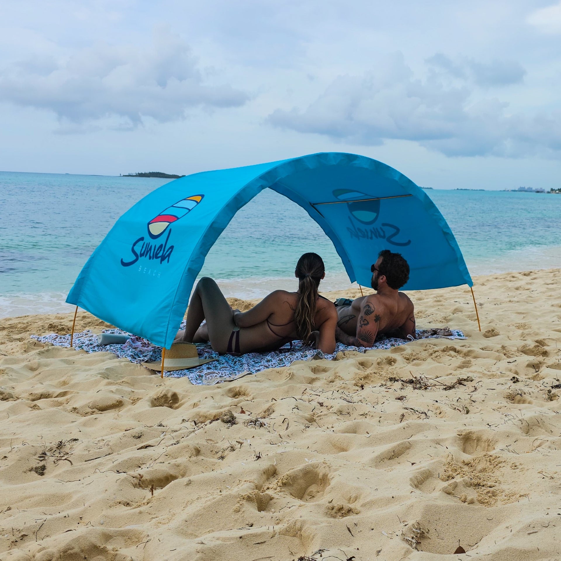Wind Resistant Sun Shelter - Turquoise Suniela