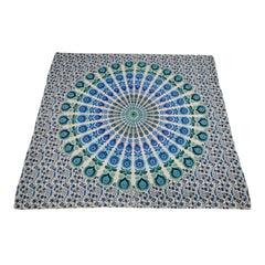 Large Beach Mat by Suniela_printBlueMandala