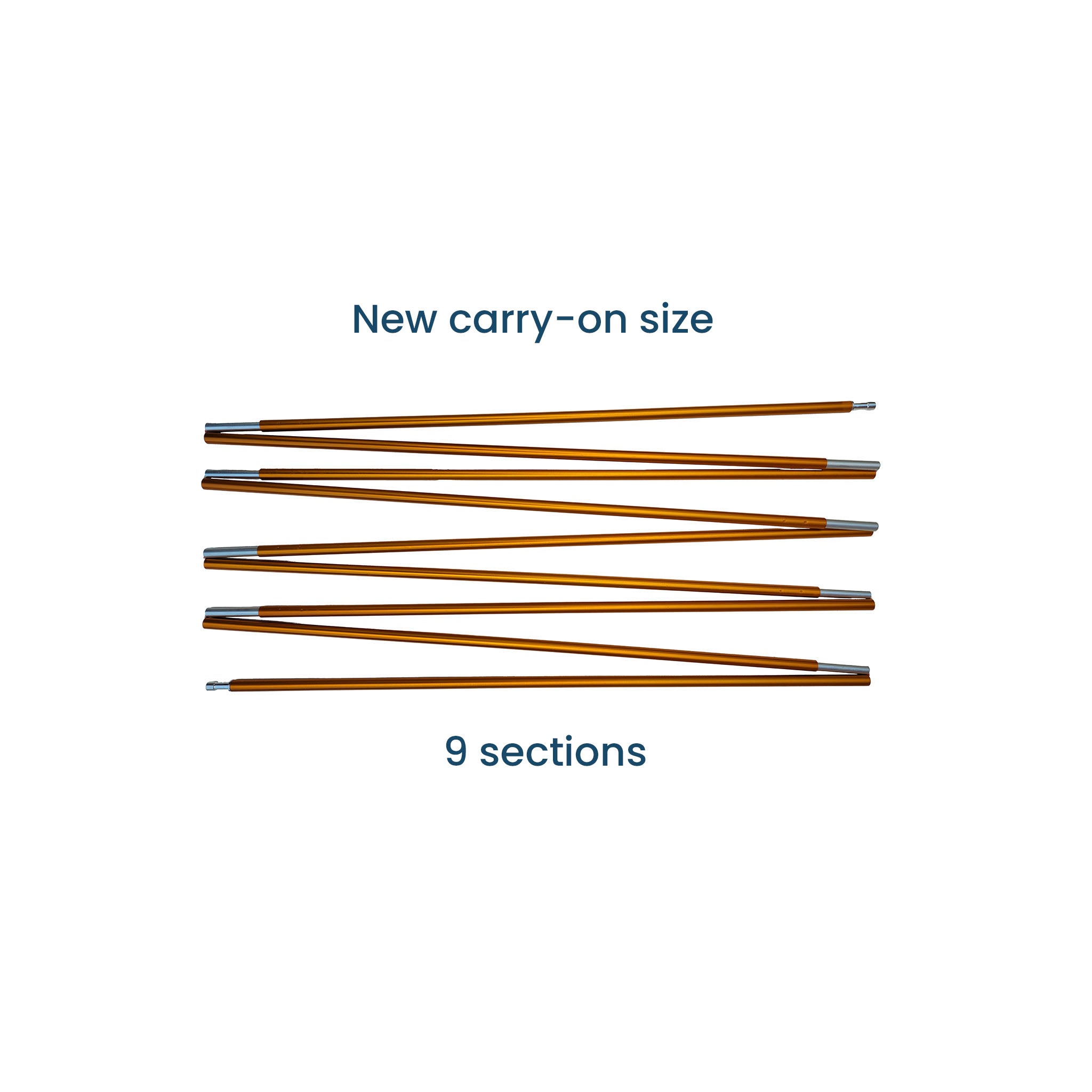 Replacement Long Pole - Shock-Corded Aircraft-Grade Aluminum