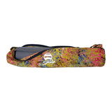 Batik yoga mat bag hand dyed in Indonesia with zipper & adjustable strap_printSeafoam